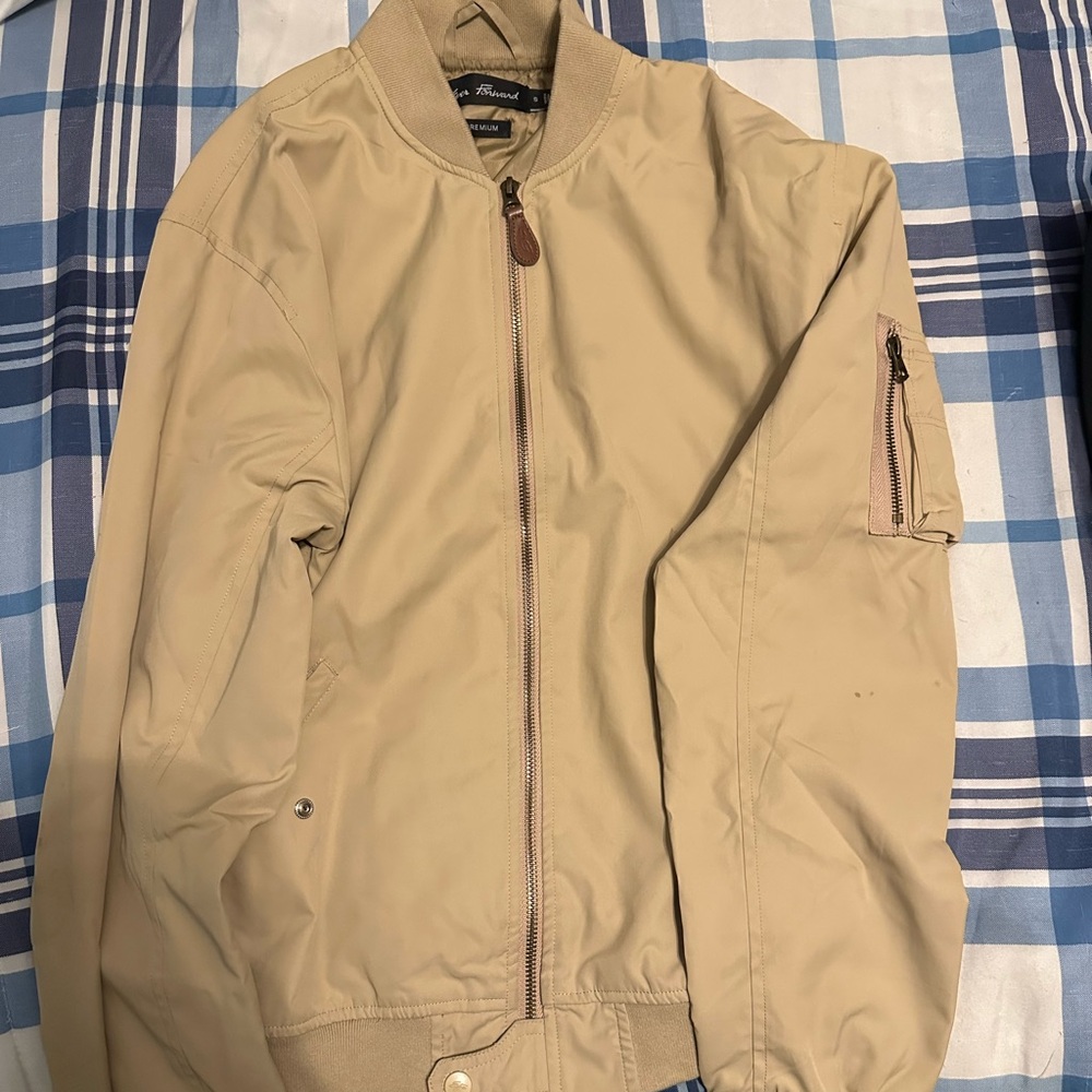 Men's Ever Forward Tan Bomber Jacket